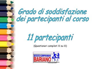 (Questionari compilati 11 su 11)