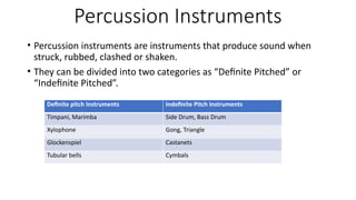 6 Definate Instruments Comprehensive Overview of Percussion Instruments: Types, Sounds, and ...