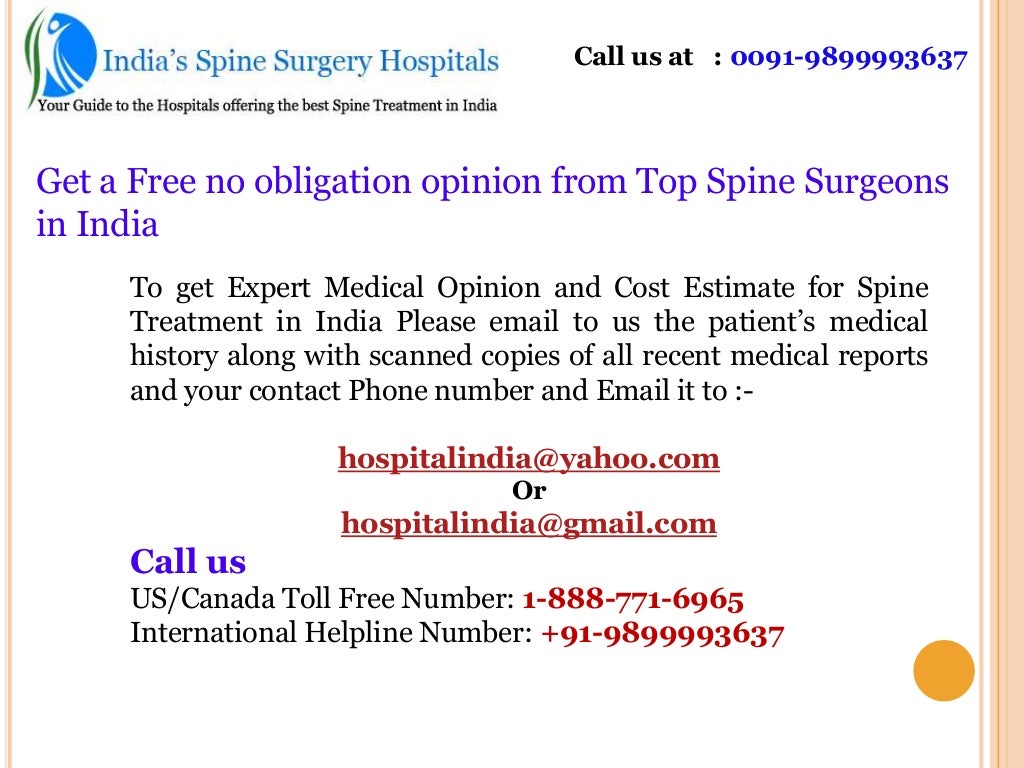 Percutaneous endoscopic lumbar discectomy spine surgery in India