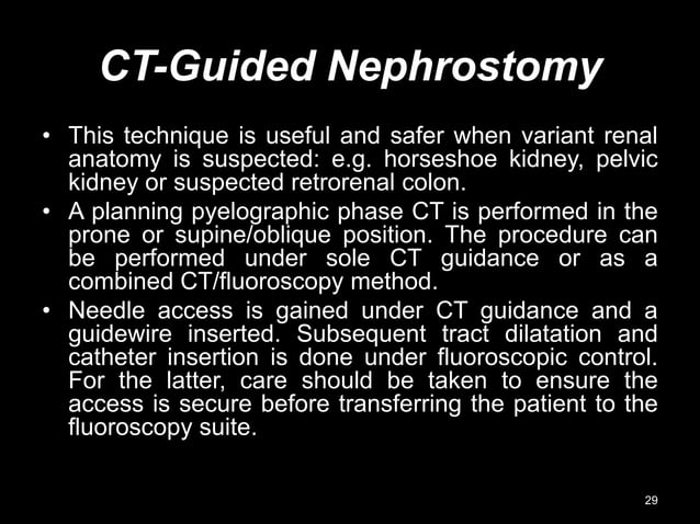 Percutaneous nephrostomy | PPTX