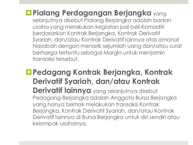 Strategi perdagangan berjangka komoditi