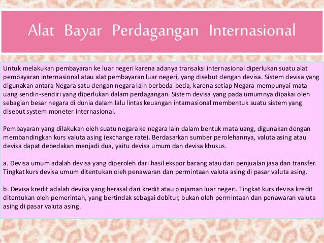 Perdagangan Internasional