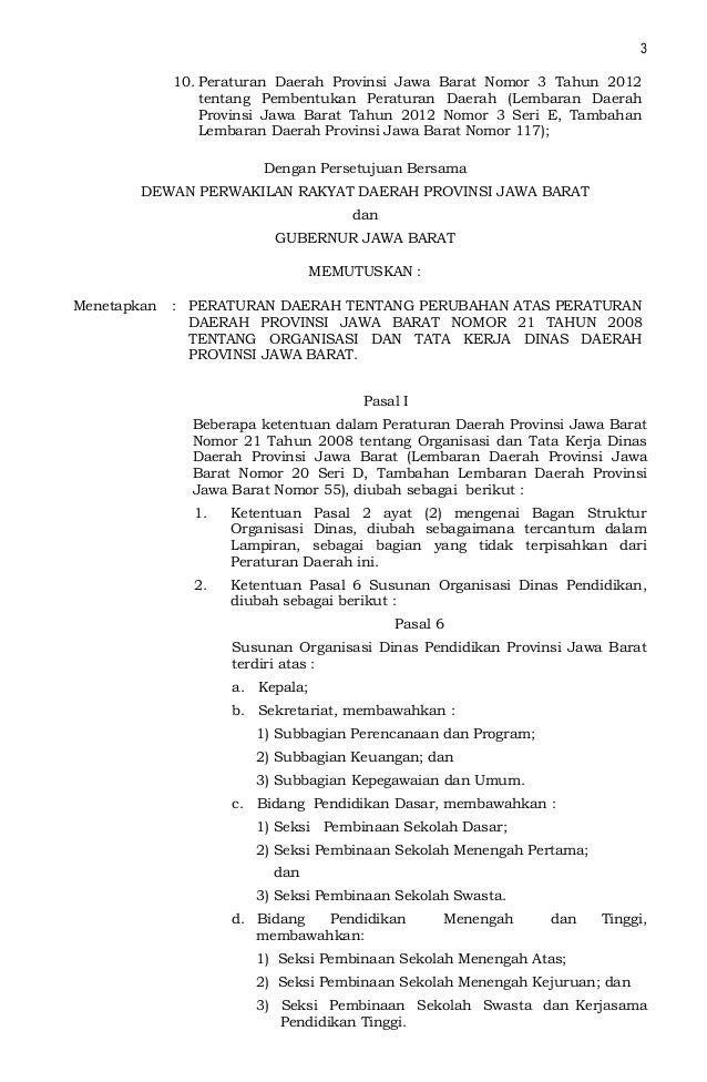 Perda Nomor 2 Provinsi Jawa Barat Tahun 2014