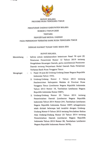 PERDA KAB MALAKA NOMOR 2 TAHUNN 2020.pdf