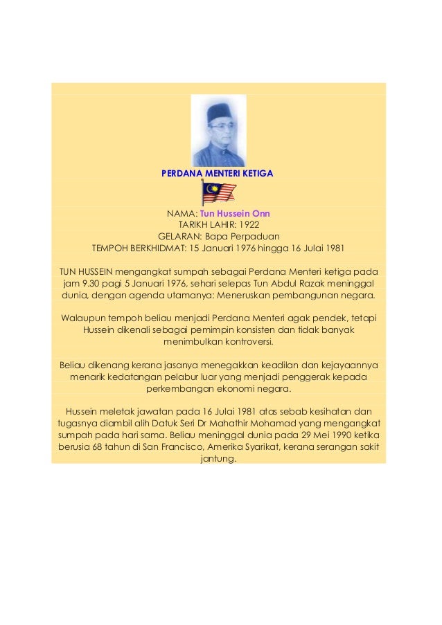 Perdana menteri malaysia