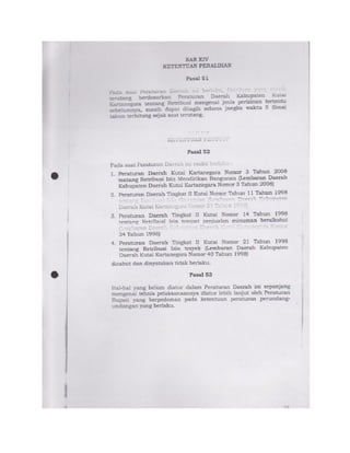 PERDA KAB.KUKAR NOMOR 19 TAHUN 2011 TENTANG RETRIBUSI PERIZINAN TERTENTU