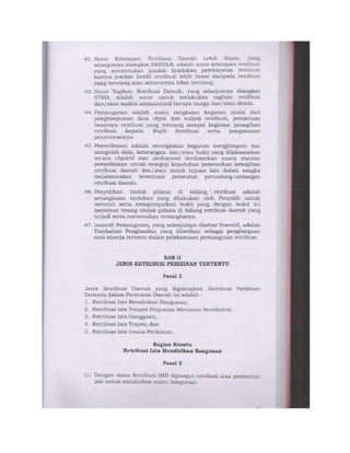 PERDA KAB.KUKAR NOMOR 19 TAHUN 2011 TENTANG RETRIBUSI PERIZINAN TERTENTU