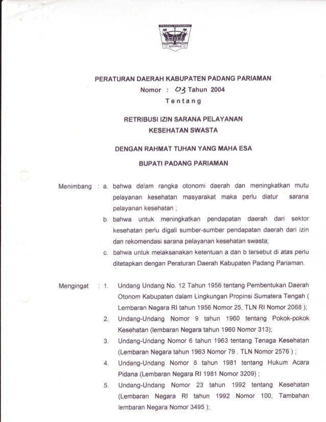 Contoh Surat Luas Parit