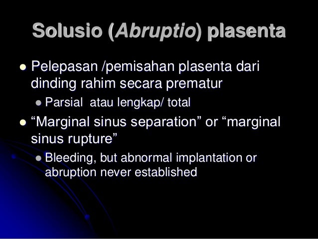 Perdarahan ante partum PARAMATA RAHA