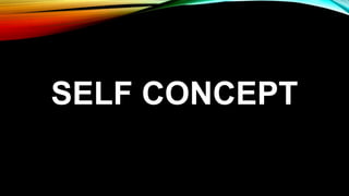 SELF CONCEPT
 