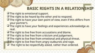 BUILDING AND MAINTAINING RELATIONSHIPS | PPTX