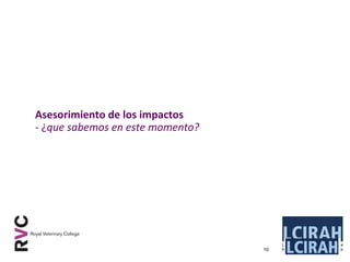 Logrando una balance entre las perdidas económicas en producción y nuestra reacción a la presencia de una enfermedad