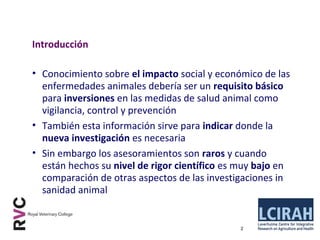 Logrando una balance entre las perdidas económicas en producción y nuestra reacción a la presencia de una enfermedad