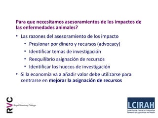 Logrando una balance entre las perdidas económicas en producción y nuestra reacción a la presencia de una enfermedad