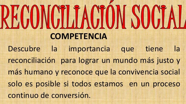 La Reconciliacion Social