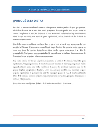LA DIETA DE 3 SEMANAS- MANUAL DE INTRODUCCIÓN
 