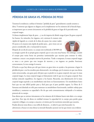 LA DIETA DE 3 SEMANAS- MANUAL DE INTRODUCCIÓN
 