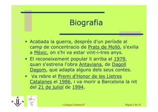 Pere Calders. Per Joan Nadal