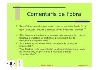 Pere Calders. Per Joan Nadal