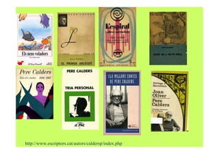 Pere Calders. Per Joan Nadal