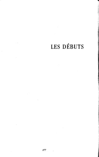 LES DÉBUTS
 