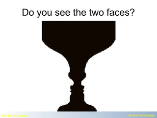 Do you see the two faces?




Secrets of Success                   Perfect Knowledge
 