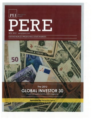 Pere global investor report 2012