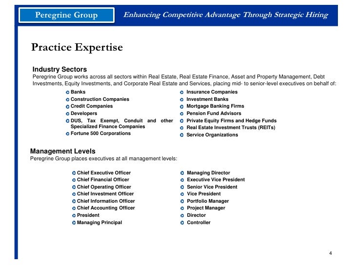 Peregrine Group Overview