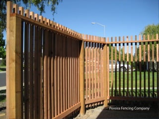 Pereira Fencing - Picket Fence Samples