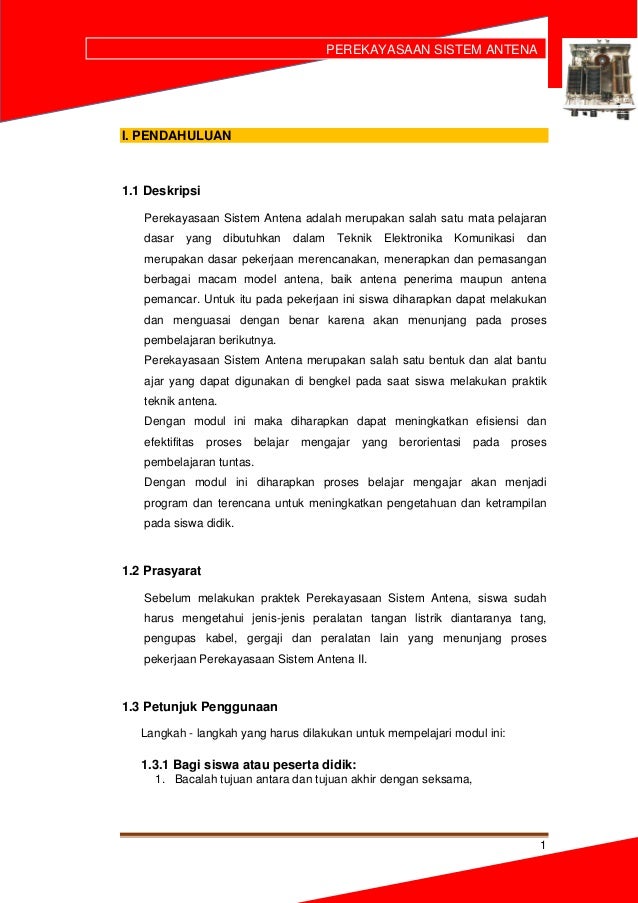 Perekayasaan Sistem Antena