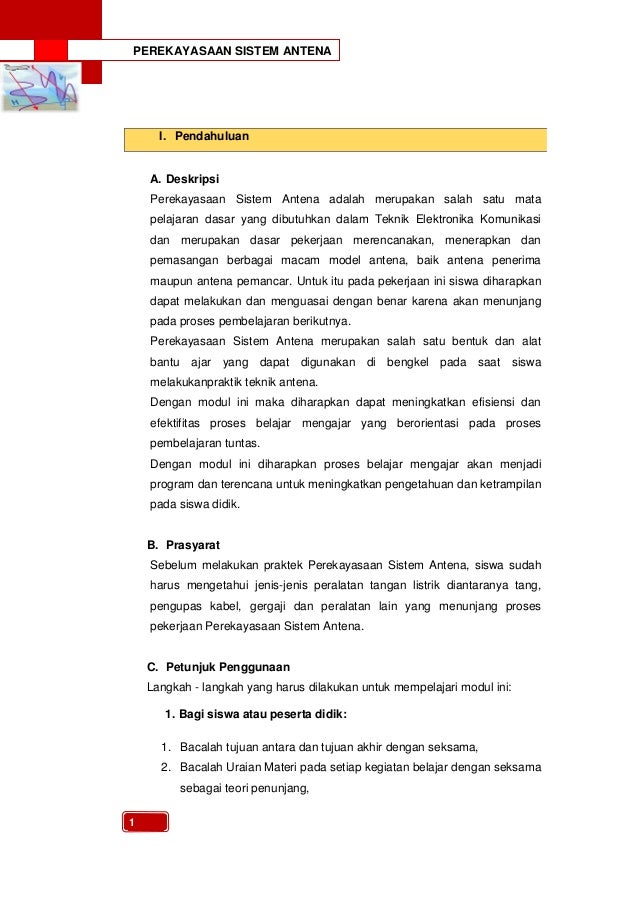 Perekayasaan Sistem Antena