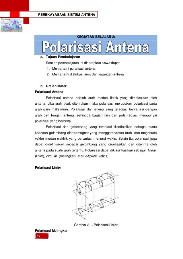Perekayasaan Sistem Antena