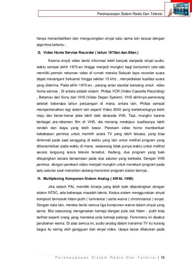 Perekayasaan Sistem Radio dan Televisi