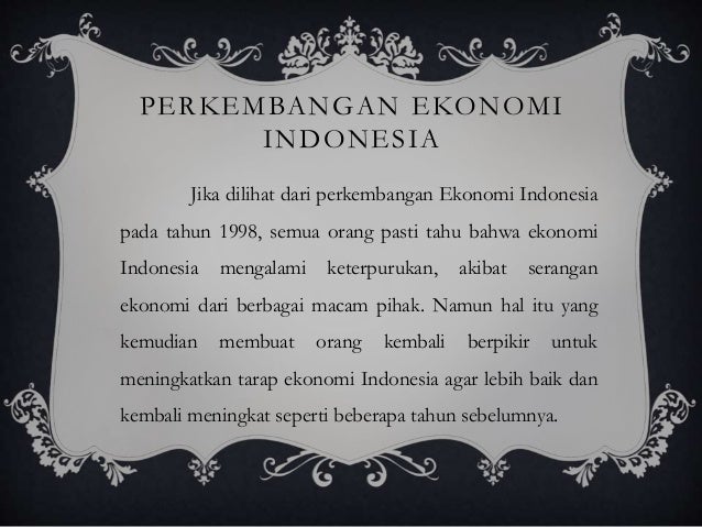 Perekonomian Indonesia Ppt