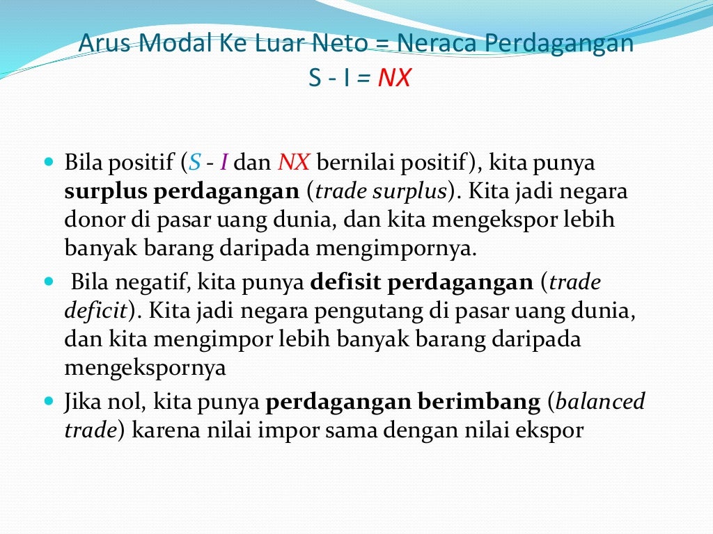 Perekonomian terbuka Perekonomian terbuka