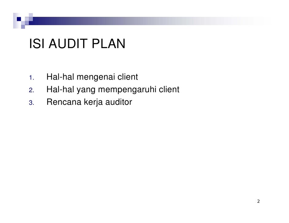 Perencanaan Audit Dan Prosedur Analitis 2