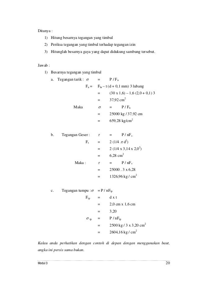 Perencanaan Sambungan Profil Baja