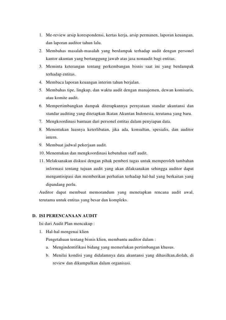 Perencanaan audit