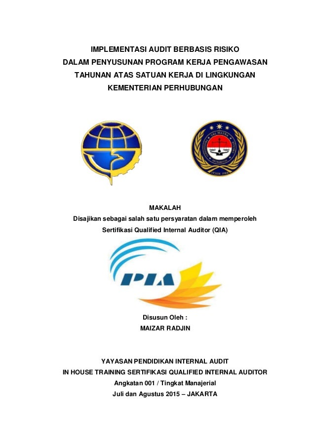 Perencanaan Audit Berbasis Risiko Sertifikasi Qia