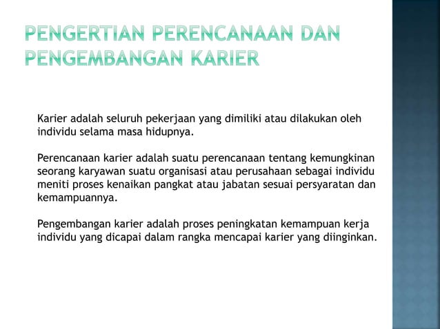 konsistensi tujuan studi dalam pengembangan karier