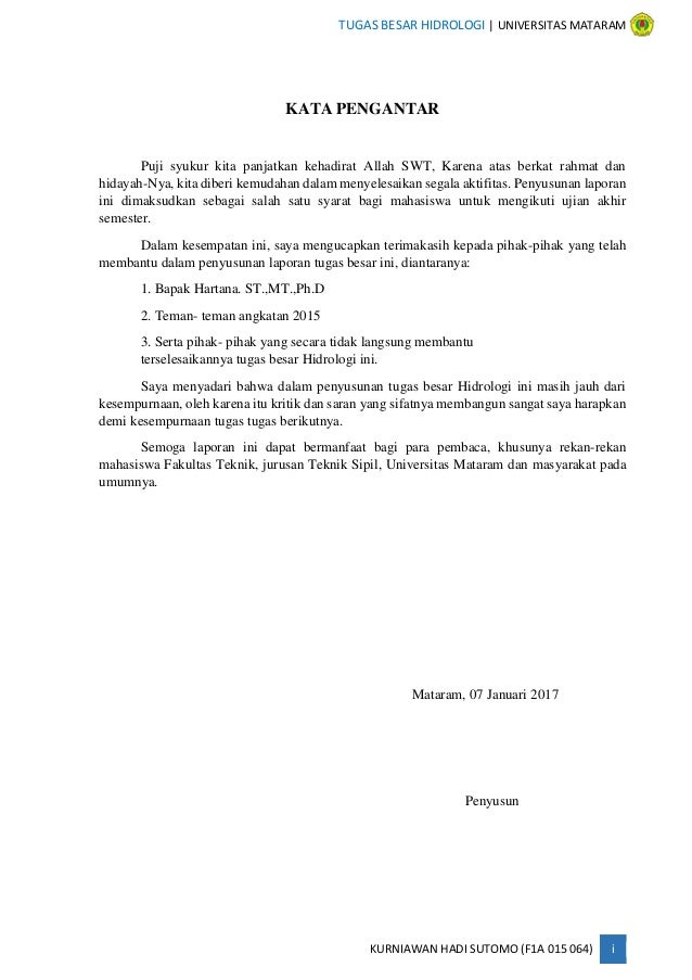 Perencanaan Hidrology