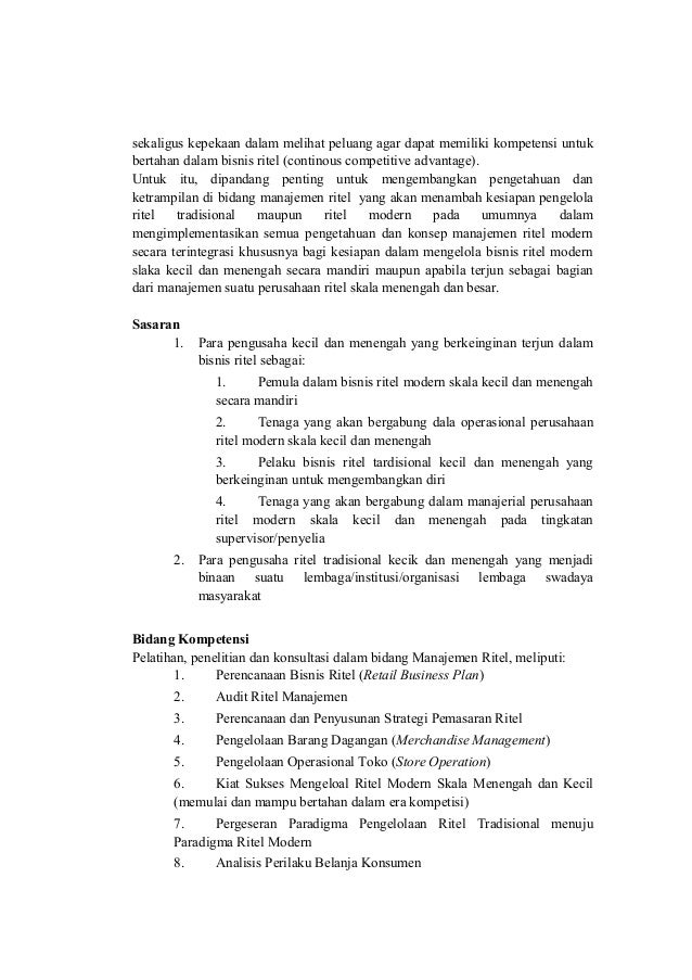 Perencanaan Manajemen Retail Alfamart