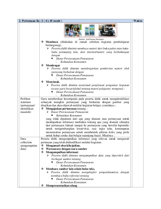 RPP SMK Perencanaan Pemasaraan Kelas X RPP SMK Perencanaan Pemasaraan Kelas X