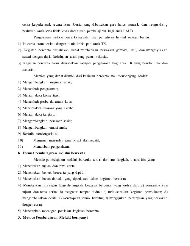 Tujuan Perencanaan Pembelajaran Anak Usia Dini - Cara Mengajarku