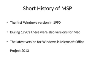 First Ms Project Software Perencanaan Pengendalian-Proyek-Konstruksi-MS-PROJECT.pptx