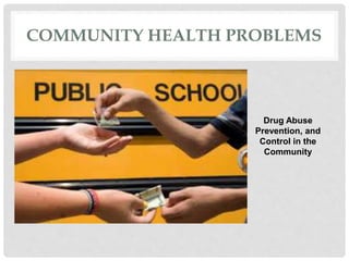 COMMUNITY HEALTH PROBLEMS
Drug Abuse
Prevention, and
Control in the
Community
