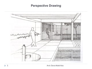 Perspective Drawing
2 Arch. Dania Abdel-Aziz
 