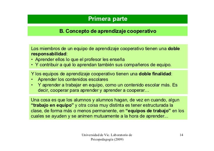 Pere Pujolas Aprendizaje Cooperativo Pere Pujolas Aprendizaje Cooperativo