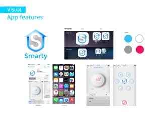 Visual
App features
Colors