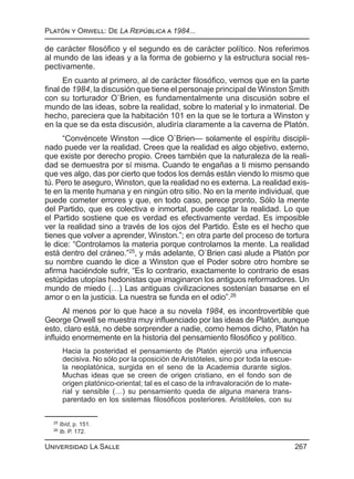 Pérez Esquer, Marcos Platón y Orwell, de La República a 1984 (Revista